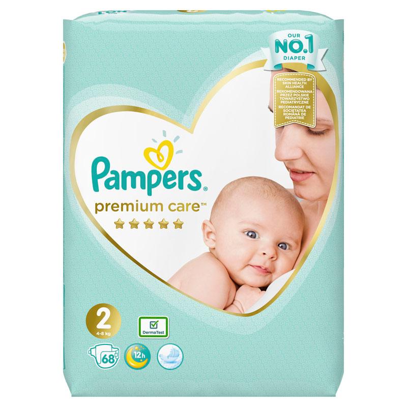 Pampers Premium Care Diapers 2 (4-8KG )