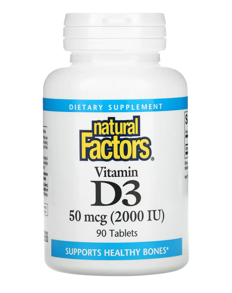 Natural Factors Vitamin D3 50 MCG